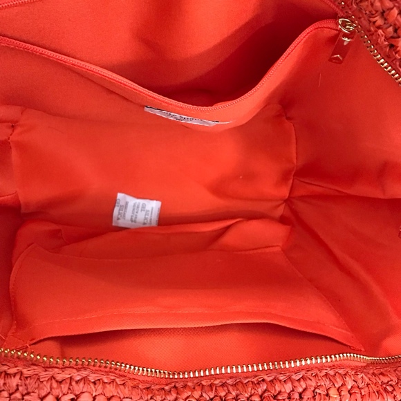 Kate Spade New York x Target Red Raffia Bow Tote Bag NWT - Picture 5 of 11